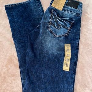 Silver Suki slim boot W28L33 NWT